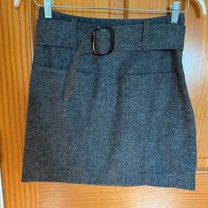 Sézane Gillie Skirt - Mottled Charcoal Grey - NWT